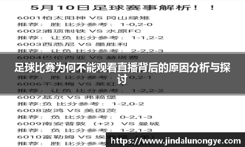 足球比赛为何不能观看直播背后的原因分析与探讨
